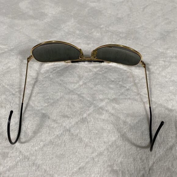 Vintage Ray Ban B&L Diamond Hard Aviator Shooter Sunglasses Gold Frames 62mm - Picture 13 of 14
